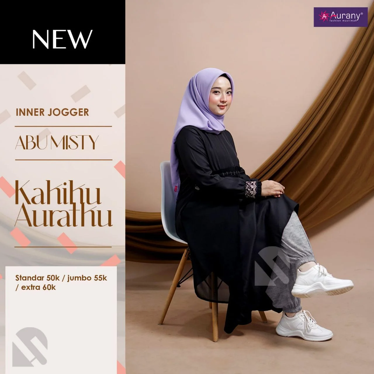 celana inner jogger aurany - gambar 4