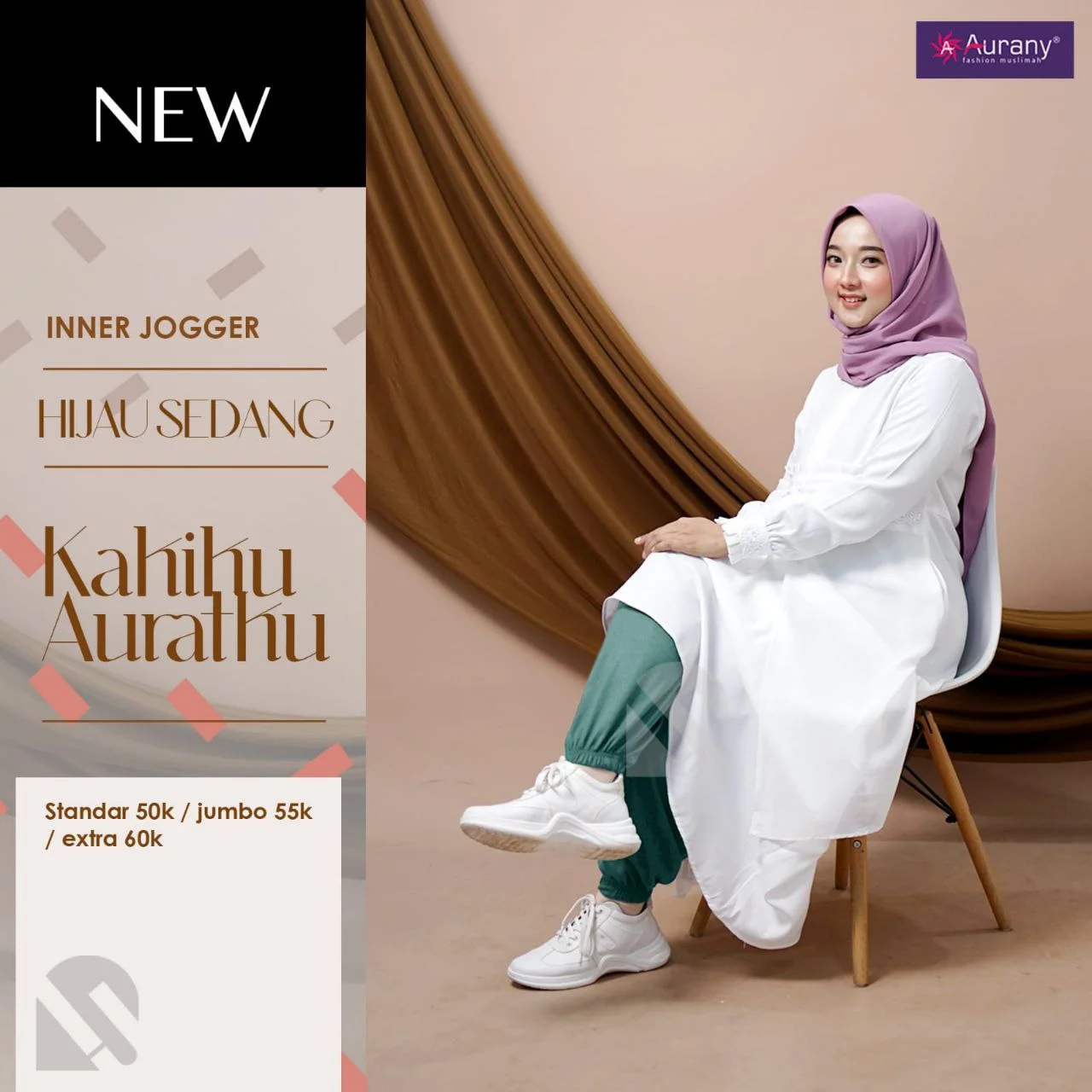 Celana Inner Jogger Aurany - Gambar 3